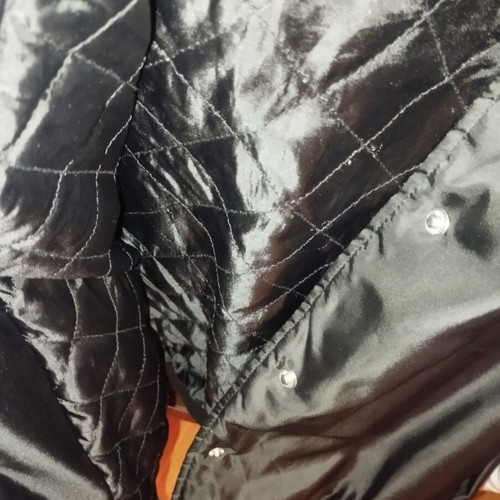 Only college style jacket like new, black and white, medium