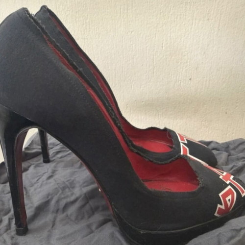 Paciotti pumps used, black and red, size 40