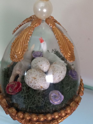 Easter decoration new, plexiglas, height 17 cm