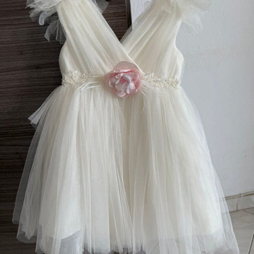 Baby Bloom tulle dress like new with Abel&Lula headband and shoes