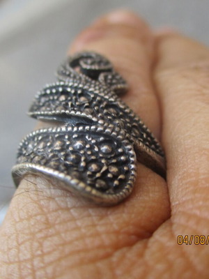 Silver 925 Elegant Women's Ring size 54, like new