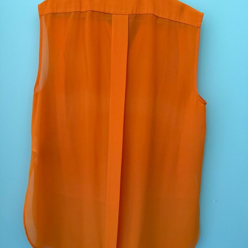 Sisley orange sleeveless shirt like new, size S oversized