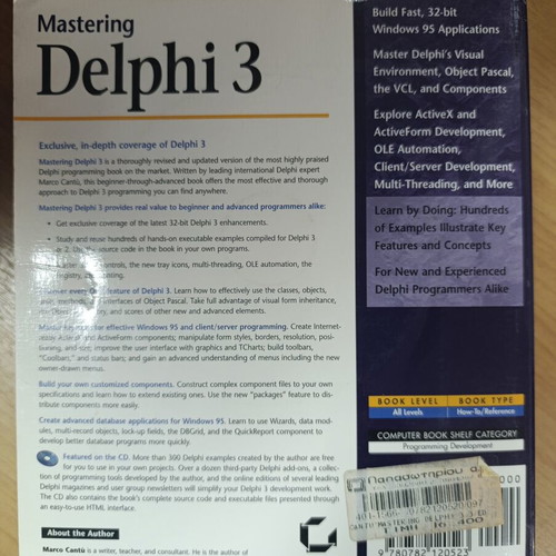 Mastering Delphi 3 book used, English