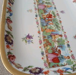 Large Winterling Germany porcelain platter with gold leaf like new