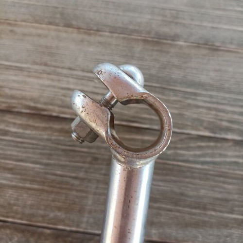 Silver bicycle handlebar with stem like new