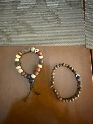 Men's bracelets used, set of 2 pieces