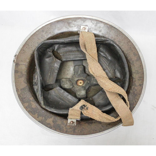 British Army MKII Helmet with Original Liner and Chinstrap (M.R. 1942)