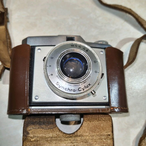 Cima-44 collectible camera like new with leather strap and case