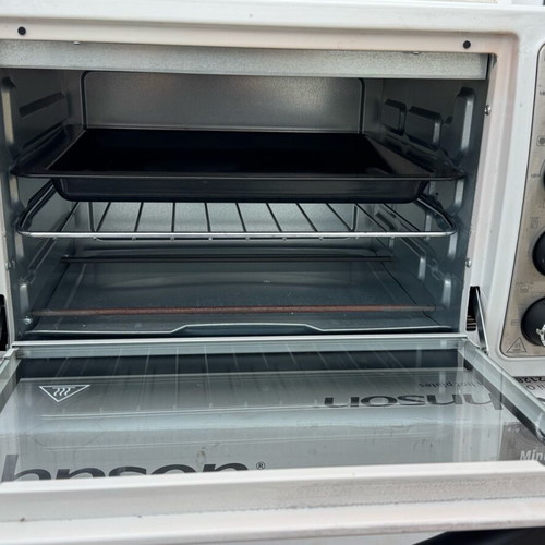 Ovens used, one large and one small with hot plates