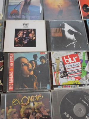 Συλλογή CD κλασικού ροκ, new wave και ψυχεδελικού