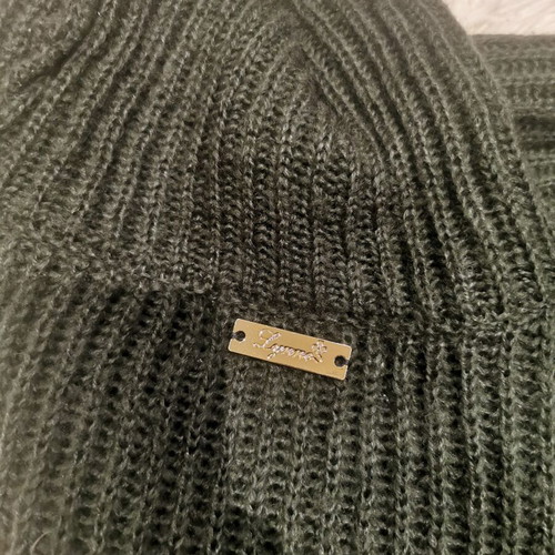 Lynne knitted turtleneck dress like new, size M, green