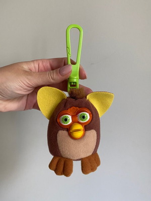 Vintage Furby plush keychain clip McDonald’s 2001 used