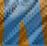  Bershka wide blue jeans