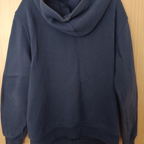 H&M blue unisex hoodie sweatshirt size Small used, relaxed fit, faded color