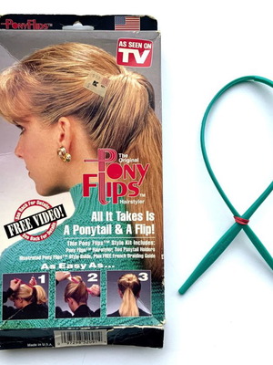 Hairstyler Μαλλιών Pony Flips Καινούργιο με Οδηγό Στυλ και Κουτί