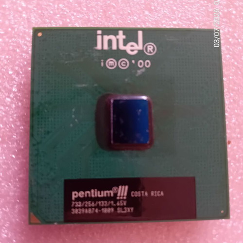 Intel Pentium III 733 MHz CPU used, Socket 370