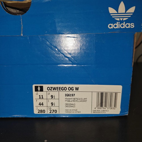 Adidas Ozweego OG athletic shoes new, size 44, white/multicolor