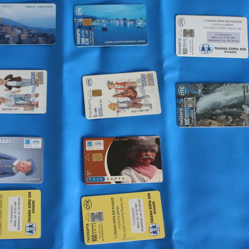 Open used phone cards, pack of 110 pieces