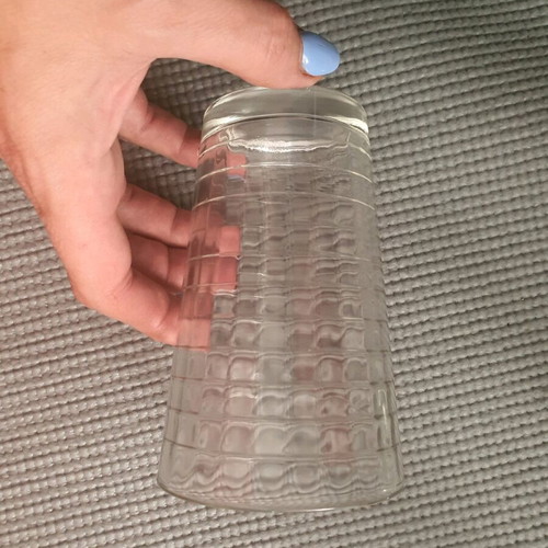 Water glasses set of six like new, large