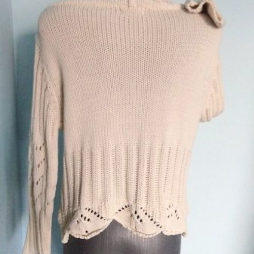 WE Clothing Cream Knit Open Cardigan Bolero Unisize like new