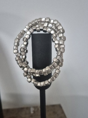 Zamak armband adjustable size, silver color, new
