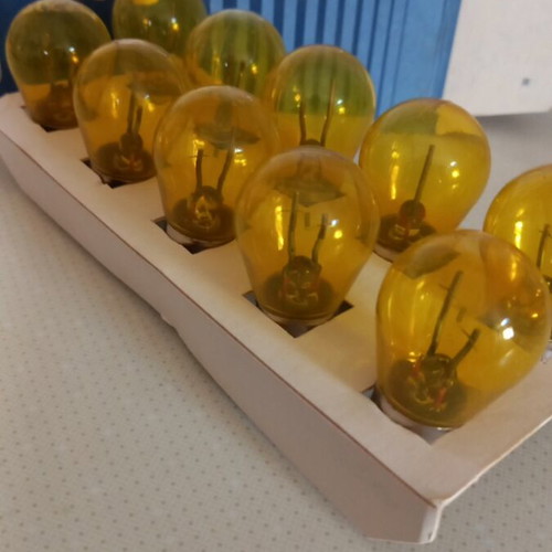 Philips 12V Yellow Light Bulbs Pack of 10 New