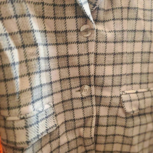 Vintage women's checked jacket used, size Large