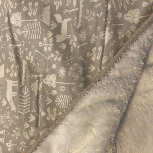 Little Dutch Baby cotton blanket used gray 110x140cm