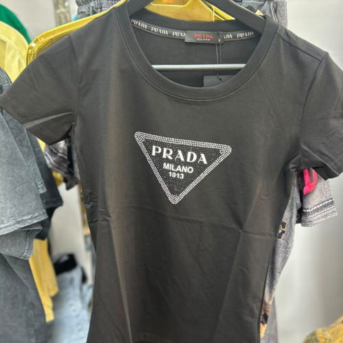 Prada Milano women's T-shirt, sizes S-XL, 100% cotton