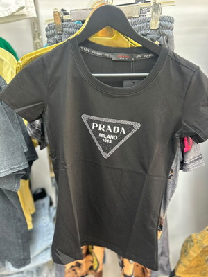 Prada Milano women's T-shirt, sizes S-XL, 100% cotton