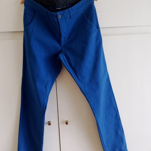 Livergy Pants Pack of 2 Slim Fit & Chino New, Blue