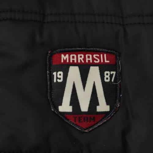Marasil Puffy Vest for Boys 8 Years Like New Blue with Fleece Hood