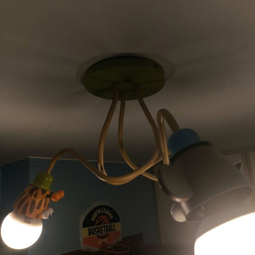 Philips Zoo ceiling light with 3 lights like new, kids room