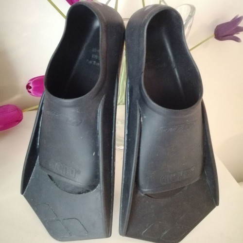 Arena Power Fin swim fins used, size 39_40, black