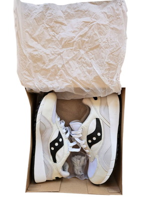 Saucony Shadow 6000 white and black men's sneakers new, size 45-46