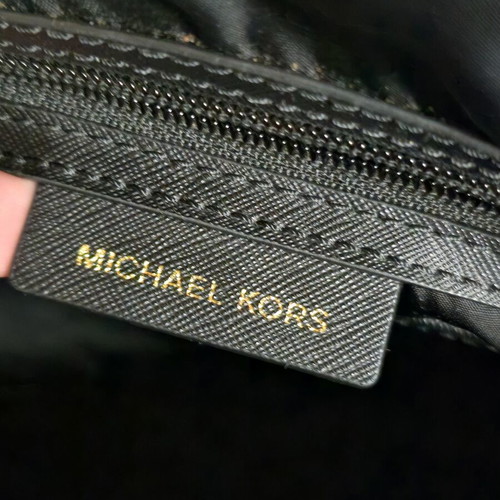 Michael Kors shoulder bag used, black and gold