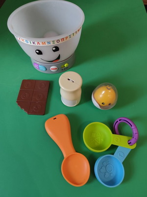 Fisher Price Εκπαιδευτικό μπολ ζαχαροπλαστικής μεταχειρισμένο με ήχους και φωτάκια