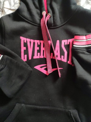 Everlast women's hoodie like new, black and pink