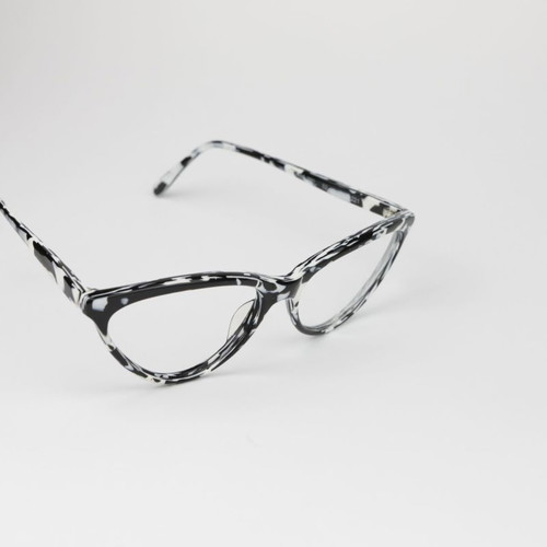 Robert La Roche eyeglasses new, vintage 80s, black and white