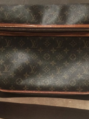 Louis Vuitton χιαστί τσάντα μεταχειρισμένη, καφέ με πολλές θήκες