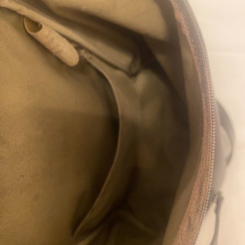 Longchamp leather backpack, brown
