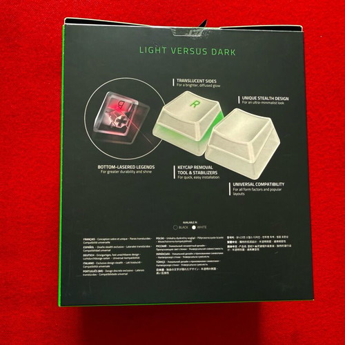 Razer Phantom keycaps like new, white