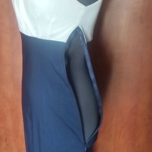 Pencil dress Vesper like new, two-tone midi