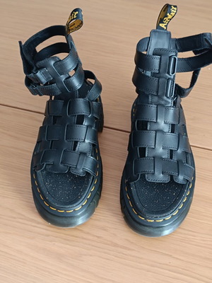 Dr. Martens Ricki Gladiator Platform Sandals Black Size 37