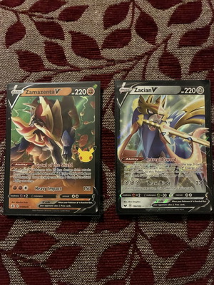 Pokemon TCG Zamazenta και Zacian πακέτο καινούργιο
