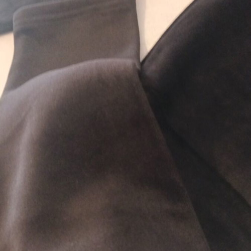 Black velvet 3/4 leggings with fleece lining