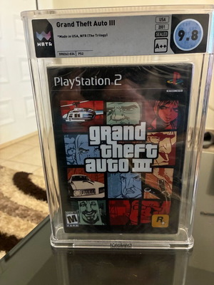 GTA III new, sealed and graded 9.8 for PlayStation 2