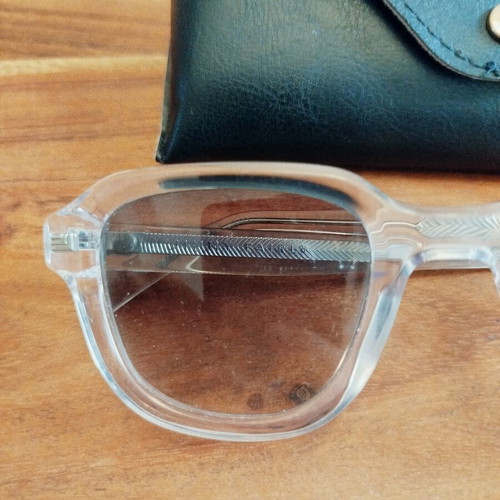 Jimmy Fairly sunglasses, clear transparent frame