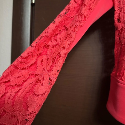 Pinko jacket with lace like new, size 40, pink