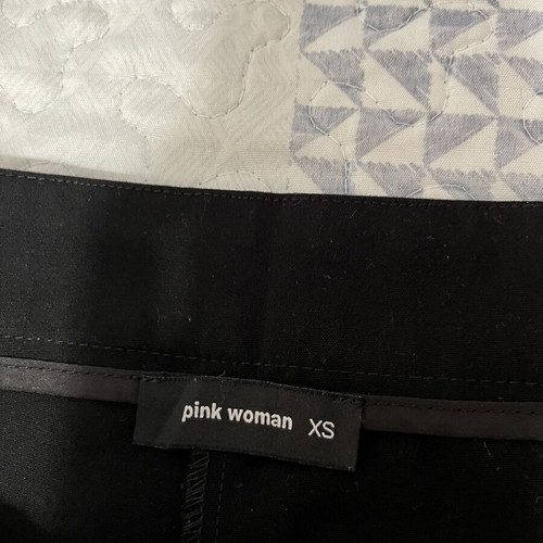 Pink Woman black palazzo pants, size XS